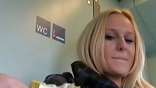 Busty Angel Wicky penetrated in trains..